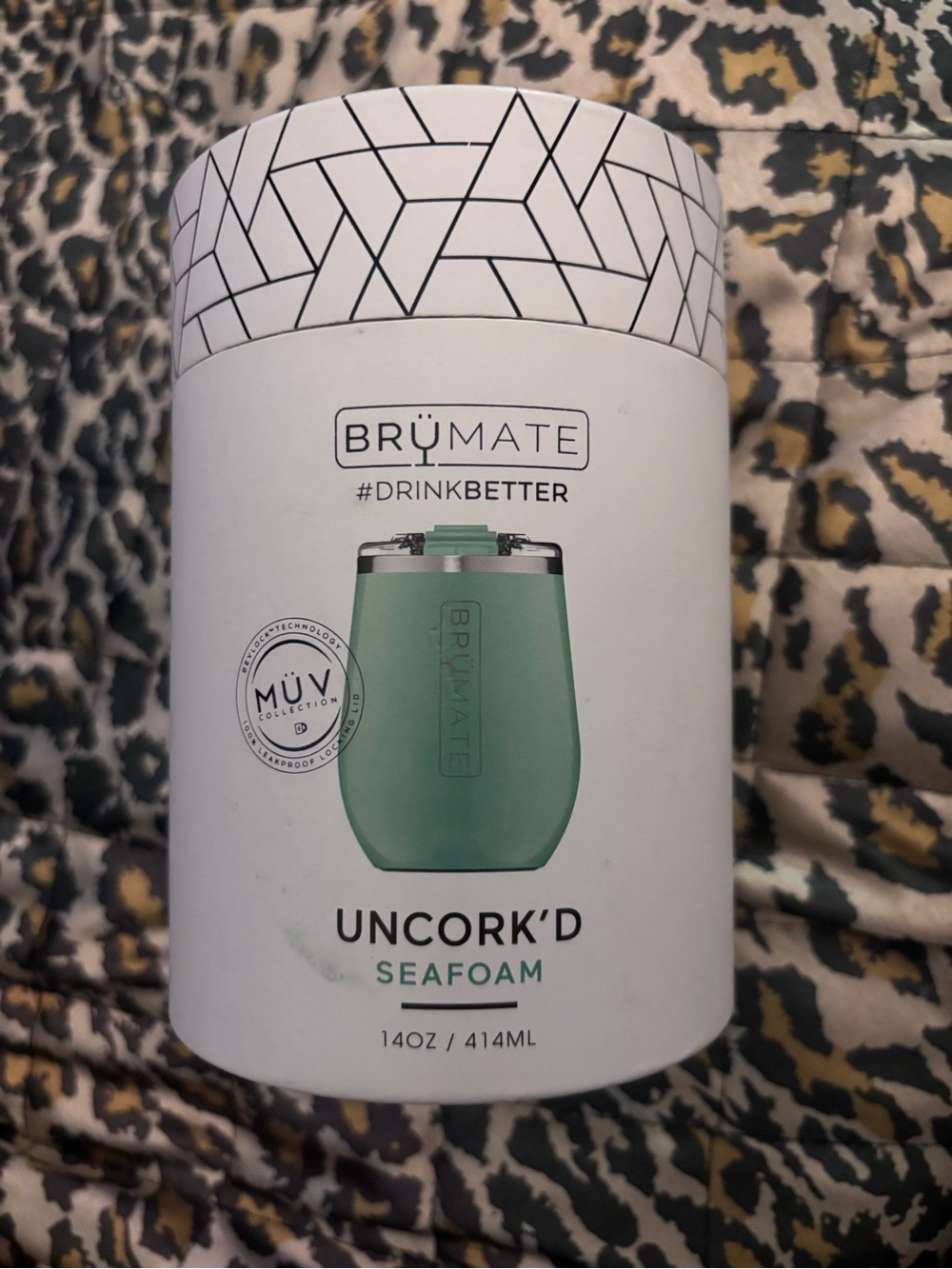 BrüMate Uncork'd Insulated Wine Tumbler — Seafoam